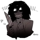 Стикер Creepypasta