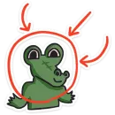 Стикер Кроко