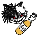 Стикер cursed cat