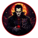 Стикер crypto dracula