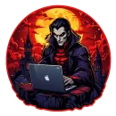 Стикер crypto dracula