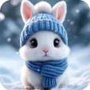 Стикер Зимние животные