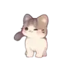 Стикер cute cats more wens