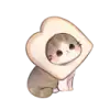 Стикер cute cats more wens