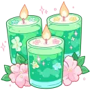 Стикер cute green
