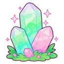 Стикер cute green