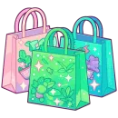 Стикер cute green