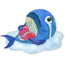 Стикер whales