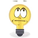 Стикер Лампочка