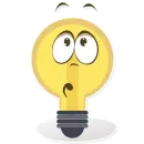 Стикер Лампочка