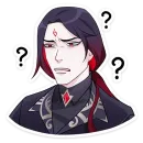 Стикер Тёмный Инь