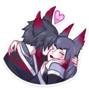 Стикер Тёмные Мари и Хидэ