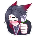 Стикер Тёмные Мари и Хидэ