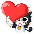 Стикер Тёмная Милшу