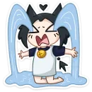 Стикер Тёмная Милшу