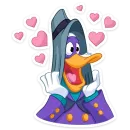 Стикер Чёрный Плащ