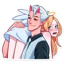 Стикер Демон и Ангелица