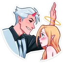 Стикер Демон и Ангелица