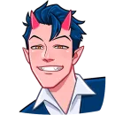 Стикер Дьявол без надписей