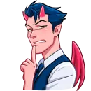 Стикер Дьявол без надписей