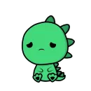 Стикер ДИНОЗАВРИК КРОКИ (by avenorz)