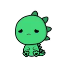 Стикер ДИНОЗАВРИК КРОКИ (by avenorz)