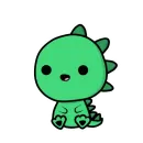 Стикер ДИНОЗАВРИК КРОКИ (by avenorz)