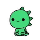 Стикер ДИНОЗАВРИК КРОКИ (by avenorz)