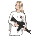 Стикер KKK Girl