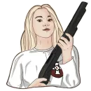 Стикер KKK Girl