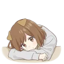 Стикер Собачка тян