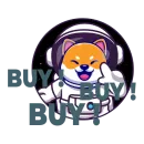 Стикер dog in space