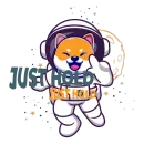 Стикер dog in space