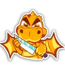 Стикер Dragons