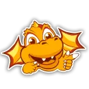 Стикер Dragons