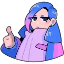 Стикер Мия из Другого Дела Без текста