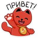 Стикер Котик Дзынь