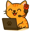 Стикер Котики