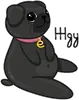 Стикер Eva The Pug