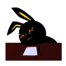 Стикер Зло из золота