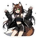 Стикер Fox Nika