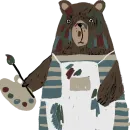 Стикер Funny bears