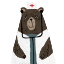 Стикер Funny bears