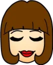 Стикер Брюнетка