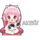 Стикер Игрок тян