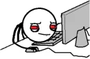 Стикер Guy Behind The Desk