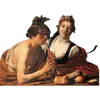 Стикер Smiling art Gerrit van Honthorst