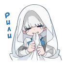 Стикер Призраки и черные кошки