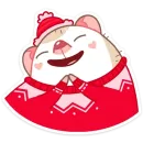 Стикер Новогодний Имбирчик