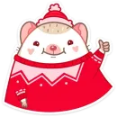 Стикер Новогодний Имбирчик